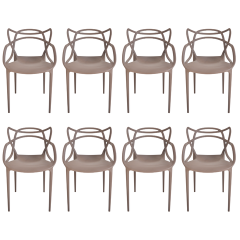 Cadeira Allegra Fendi Top Chairs - Kit com 8