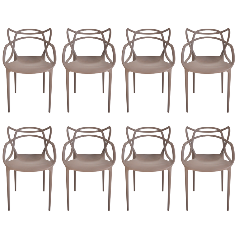 Cadeira Allegra Fendi Top Chairs - Kit com 8