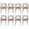 Cadeira Allegra Fendi Top Chairs - Kit com 8 - 1