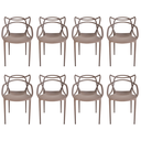 Ver imagem 1 de Cadeira Allegra Fendi Top Chairs - Kit com 8