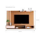 Ver imagem 3 de Home Ripado para Tv 80 Polegadas Lima Nature Off White