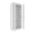 Ver imagem 2 de Cristaleira/armário Multiuso 160cm com 2 Portas de Vidro Am3111 Tecnomóbili