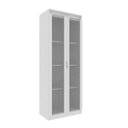 Ver imagem 1 de Cristaleira/armário Multiuso 160cm com 2 Portas de Vidro Am3111 Tecnomóbili