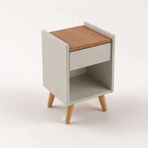 Mesa de Cabeceira Retrô Luxo Easy Premium Byhouse