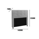 Ver imagem 3 de Cabeceira Para Cama Box Luna Casal 1,40cm Linho Bege - FdECOR