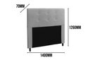 Ver imagem 3 de Cabeceira Para Cama Box Luna Casal 1,40cm Linho Bege - FdECOR