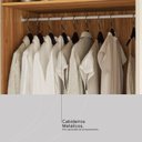 Ver imagem 5 de Guarda-Roupa Casal com Espelho 4 Portas 4 Gavetas Domo Cinamon/Off White