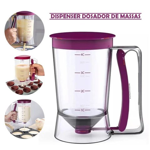 Dispenser Dosador de Massas para Cupcake Panquecas Bolo - 900ml Wellmix