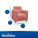 Ver imagem 6 de Poltrona Cadeira para Sala Confortável Reforçada Veneza Suede