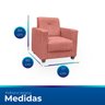 Poltrona Cadeira para Sala Confortável Reforçada Veneza Suede - 6