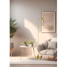 Coluna Luminária de Chão Articulado Liga/desliga de Pé:nude - 3