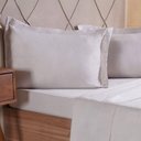 Ver imagem 2 de Jogo de Cama King 4 Pçs Line Stile 100% Poliéster 193x203x40cm Biscuit