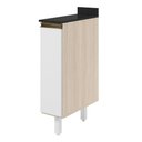 Ver imagem 1 de Balcão com Tampo 1 Porta MDF 20 cm Kali 1679622 Bianco Toq Branco Nicioli