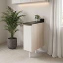 Ver imagem 5 de Balcão com Tampo 1 Porta MDF 20 cm Kali 1679622 Bianco Toq Branco Nicioli