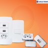 Conjunto 4×2 Linha B3 Branco sleek MarGirius 4x2" B3 1 Tomada 2P+T 10 A + tomada USB 1A separadas - 3
