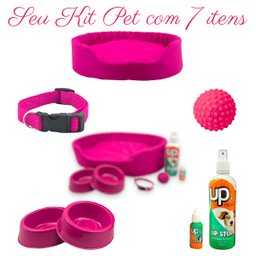Kit Pet Grande Cama Europa Educador Xixi Sim/não Cães 500ml - Rosa - 2