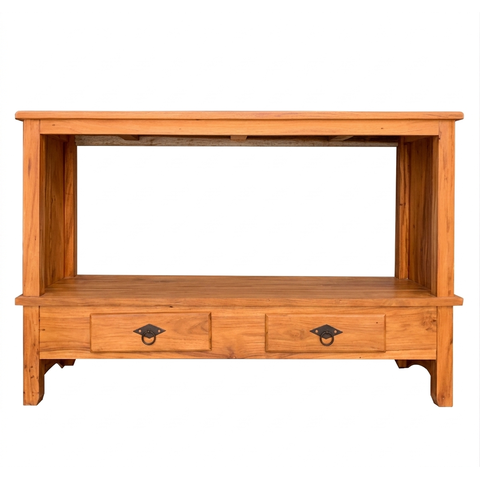 Rack Aparador Santana 1,2 cm com 2 Gavetas Madeira Maciça