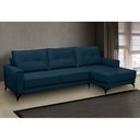 Ver imagem 2 de Sofá 4 Lugares com Chaise Direito 265cm Soreh F05 Veludo Azul - Mpozenato
