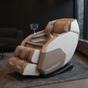 Ver imagem 4 de Poltrona de Massagem Elétrica 3D Marvin Controle de Voz Gravidade com Airbags Massageadora PU Bege