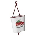 Ver imagem 2 de Vaso Natalino Decor C/caminhao Vermelho Merry Christmas 47cm