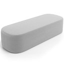 Ver imagem 6 de Cabeceira Cama Box Queen 160cm Lanna com Puff Recamier Doha W01 Bouclê Cinza - Lyam Decor