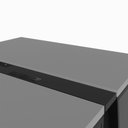 Ver imagem 6 de Mesa Escrivaninha Dupla 30mm Pés Metal com Régua para Tomadas F5 Office Cor:Cinza Sagrado com