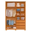 Ver imagem 5 de Guarda Roupa Frizatto com Espelho 2 Portas Cinamomo/off White (flex) - Abz