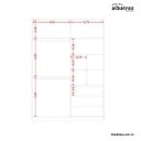 Ver imagem 7 de Guarda Roupa Frizatto com Espelho 2 Portas Cinamomo/off White (flex) - Abz