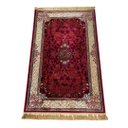 Ver imagem 3 de Tapete Persa Royal Vermelho 100x150cm Fio Acetinado - Ideal para Quarto e Sala