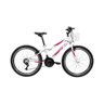Bicicleta Infantil Aro 24 Caloi Ceci Branca 21 Marchas - 1