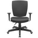 Ver imagem 3 de Cadeira de Escritório Diretor Office Base Giratória Preto Alta Flexi P03 Vinil Preto - Lyam Lyam Dec