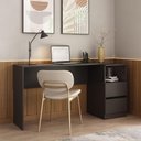 Ver imagem 1 de Escrivaninha 150,5cm com Nicho e 2 Gavetas Flex Multimóveis Mp6035 Preto