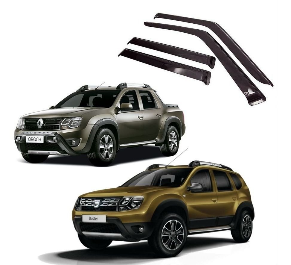 Calha de Chuva Renault Duster Oroch 2011 a 2020 Fumê Ecoflex duster_n - 1