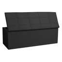 Ver imagem 4 de Kit Painel e Calçadeira Baú Queen 1,60m Roma Corano Preto - Pallazio