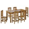 Conjunto Sala de Jantar 160x88 com 6 Cadeiras Diamante - Nemargi:nogueira - 1
