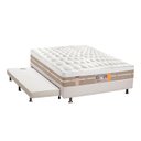 Ver imagem 1 de Cama Box c/Auxiliar Casal: Colchão Castor Pocket Silver Star Air + Base CRC Courano Branco(138x188)