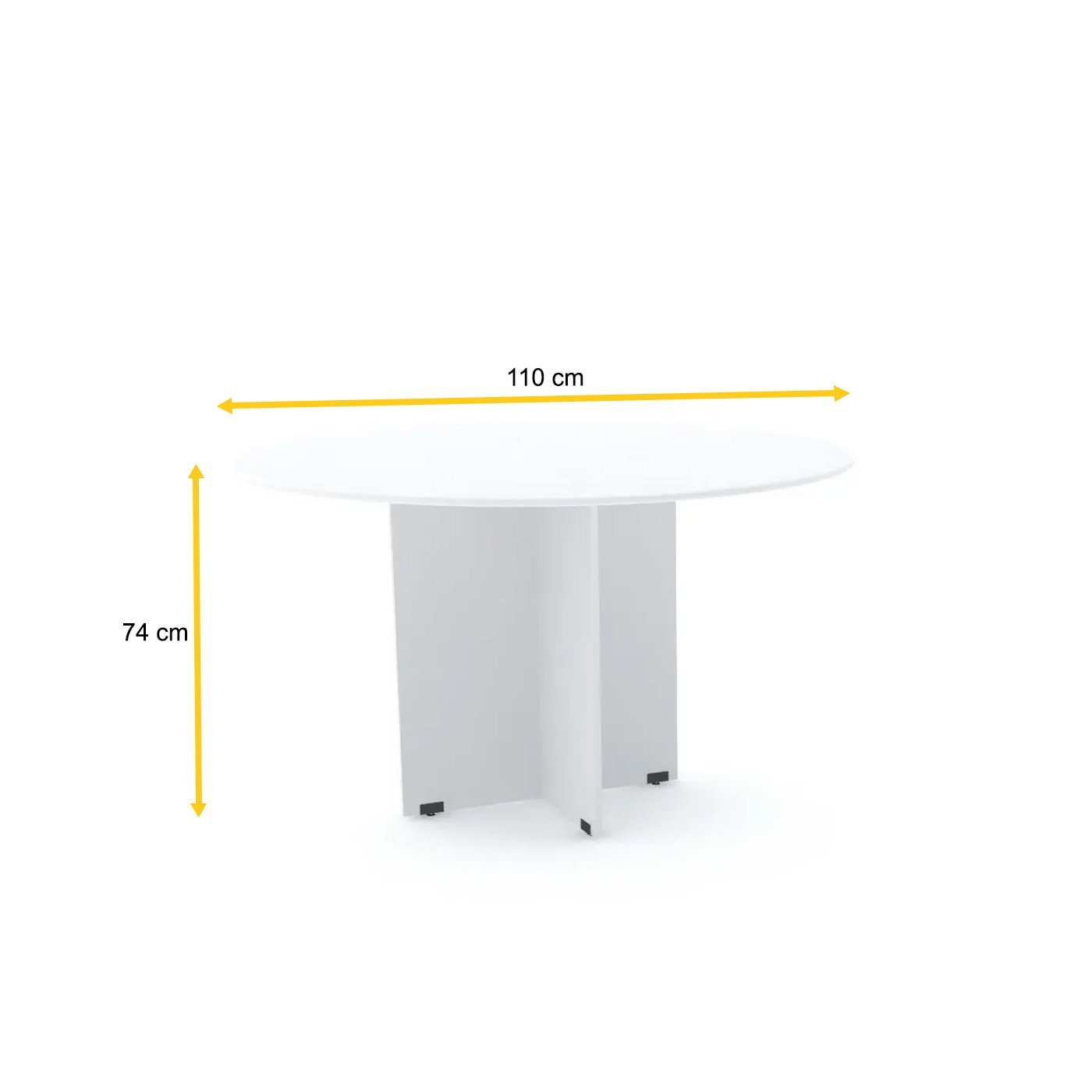 MESA DE REUNIÃO REDONDA PANDIN MAXXI - BRANCO MX1100 - 2