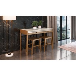 Mesa Aparador Timber 77x54x108cm:chocolate - 2