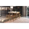 Mesa Aparador Timber 77x54x108cm:chocolate - 1
