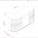 Ver imagem 6 de Aparador para Sala Buffet Monza e Cristaleira Marina Cinamomo Off White - Madetec