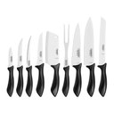 Ver imagem 1 de Jogo de Facas 9 Peças Tramontina Affilata 23699051 Preto