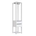 Ver imagem 1 de Guarda Roupa Closet 02 Gavetas 183x40cm Branco Proddy
