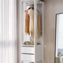 Ver imagem 5 de Guarda Roupa Closet 02 Gavetas 183x40cm Branco Proddy