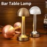 Abajur Toque LED Table Lamp Recarregável Desktop Reading Light Luzes Noturnas Sem Fio Retro Bedside  - 2