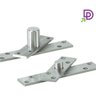 Dobradiça Pivotante Para Portas Até 50kg Aço Inox Escovado - 1