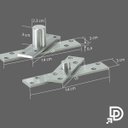 Ver imagem 2 de Dobradiça Pivotante Para Portas Até 50kg Aço Inox Escovado