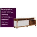 Ver imagem 4 de Rack Bancada 2 Portas com Rodízio Jurerê 1.8 Freijó Off White