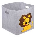 Ver imagem 2 de Cesto Organizador Dobrável Quarto Infantil Animais Brinquedo - Leão