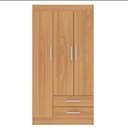 Ver imagem 2 de Guarda Roupa Atalaia 3 Portas 2 Gavetas Evidência Móveis Cinamomo