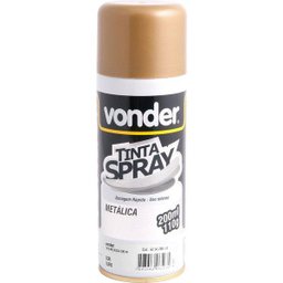 Tinta spray metálica ouro 200ml/110g - Vonder - 1